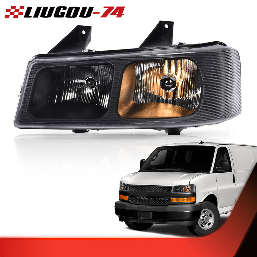 Fits 03 - 19 for Express for GMC Savana Van Headlight Headlamp LH Driver Side - v