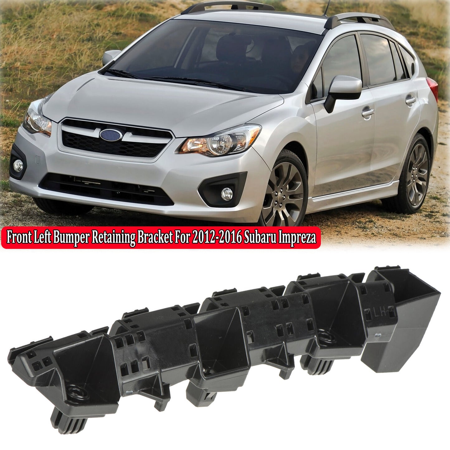 Left front bumper mounting bracket 57707FJ030, suitable for 2012-2016 for Subaru Impreza, new.