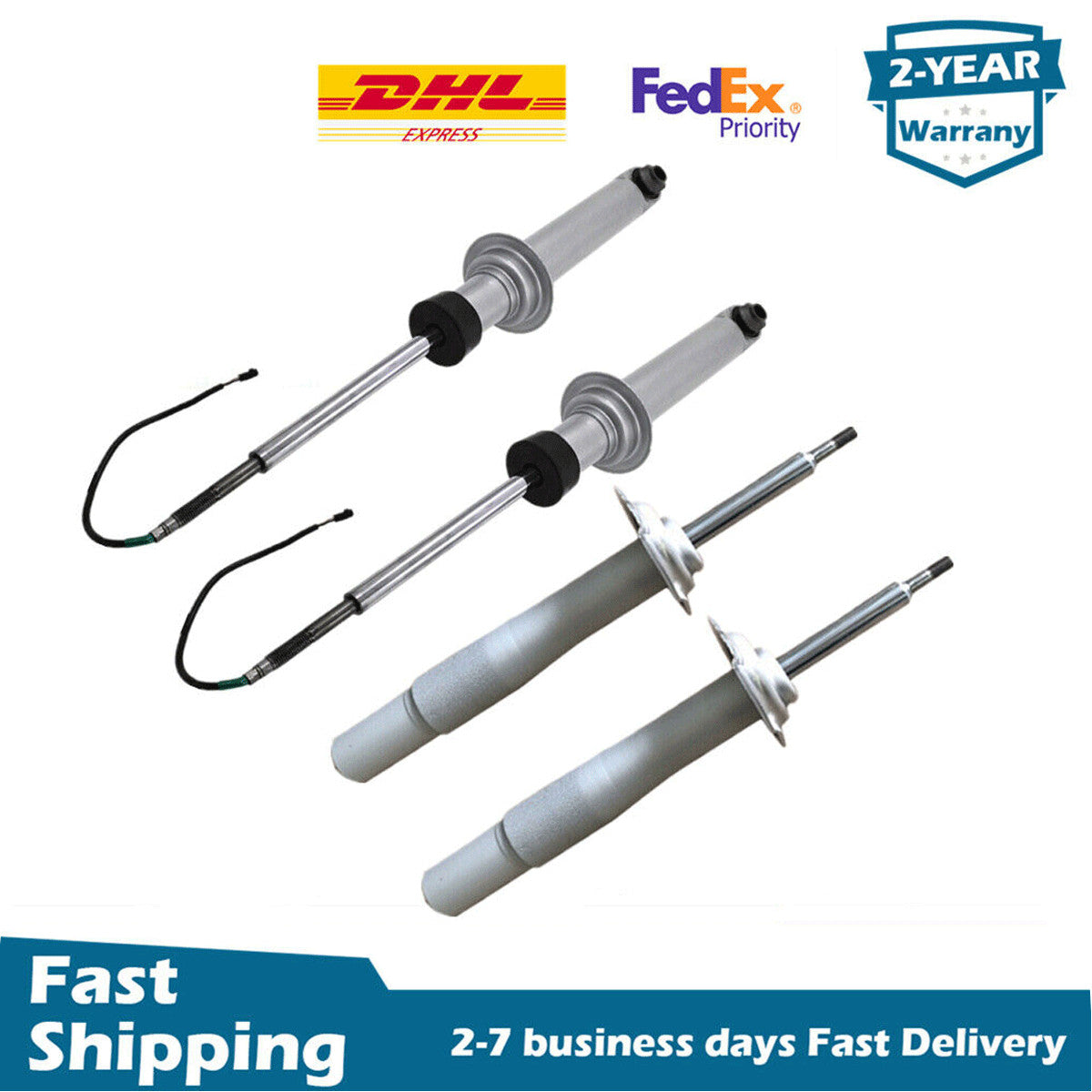 4X Front Rear Shock Absorber Struts w/EDC Fit for BMW E60 M5 525i 530i 550i 2006-10