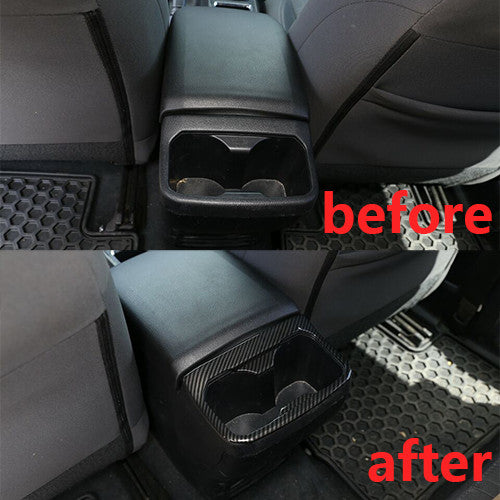 Suitable for black wood grain interior door handle lock panel decoration of for Honda Accord 2013-2017 4- v