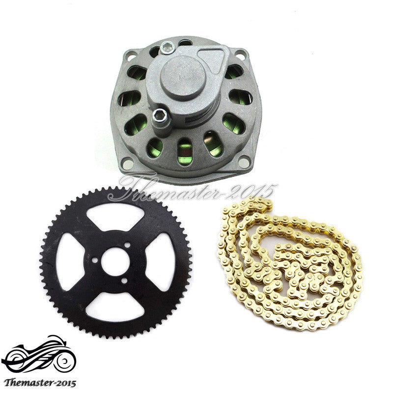 6T Clutch Gear Box + 68T Chain Sproket + 25H Chain 2 Stroke Minimoto Pocket Bike Q