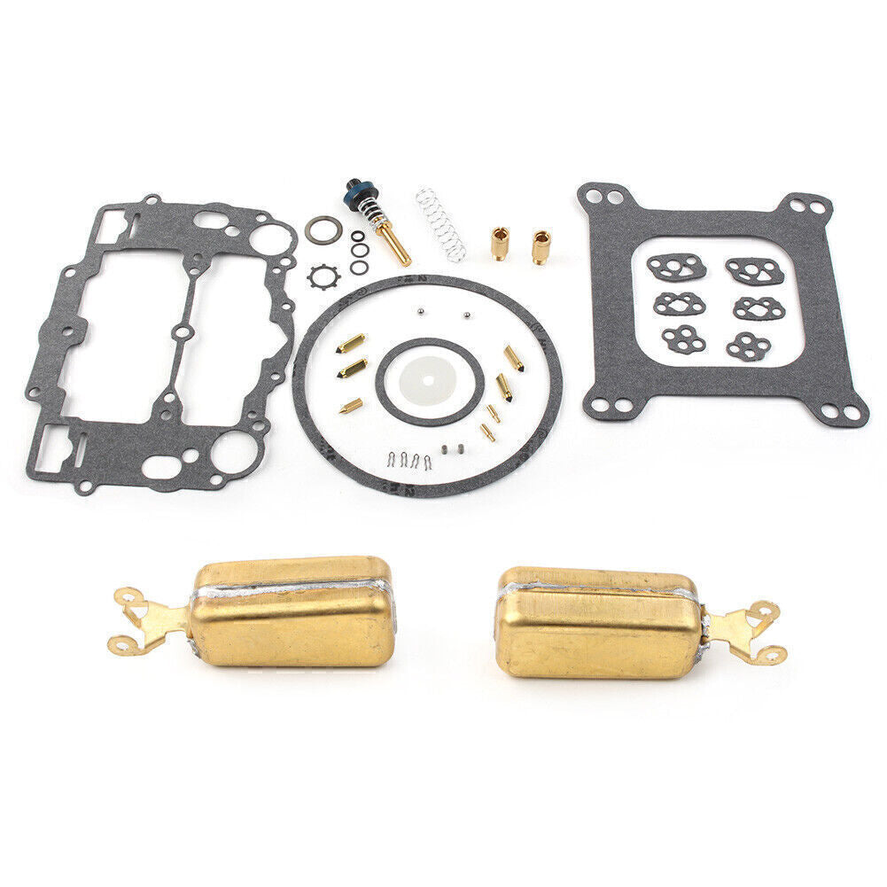 Carburetor Rebuild For Weber Marine W-4 BBL Mercruiser 809064 w/Floats 8M0120193 Q