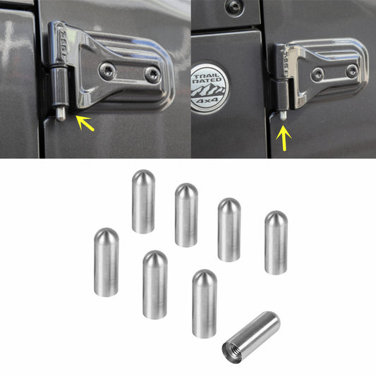 Steel Door Pin Guides for Jeep for Wrangler JK TJ JL 1997-2023 Hinge Pin Bolts Guide