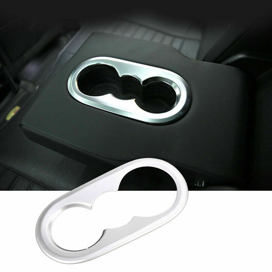 for Porsche for Cayenne 2019-2023 ABS Matte Rear Water Cup Holder Cover Trim Frame