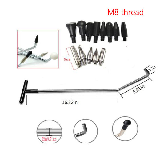 Dent Removal Kit PDR Rods Auto Body Dent Repair Hail Damage Removal Tools Rods v