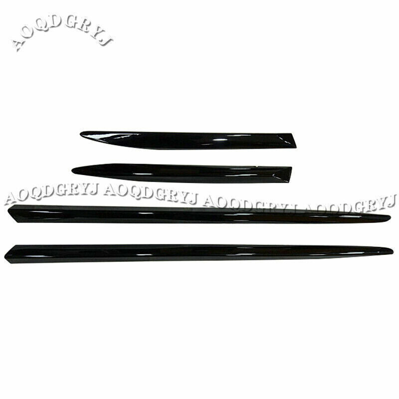 for LEXUS LX570 2016-2021 Glossy Black Side Door Body Skirt Molding Cover Trims