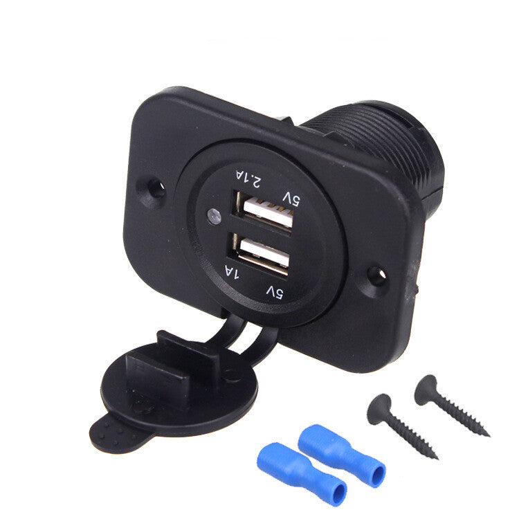3.1A Car Phone GPS for Charger Socket Cigarette Lighter Power Outlet USB ABS Plastic