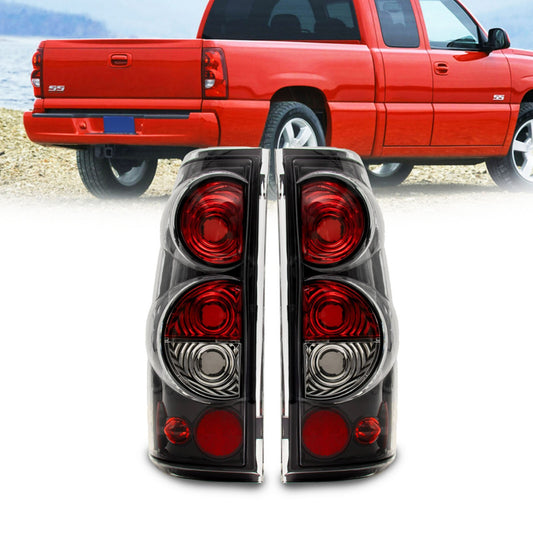 Tail Lights Pair for 1999 - 2006 for Silverado 1500 2500 3500 99-03 for GMC for Sierra - v