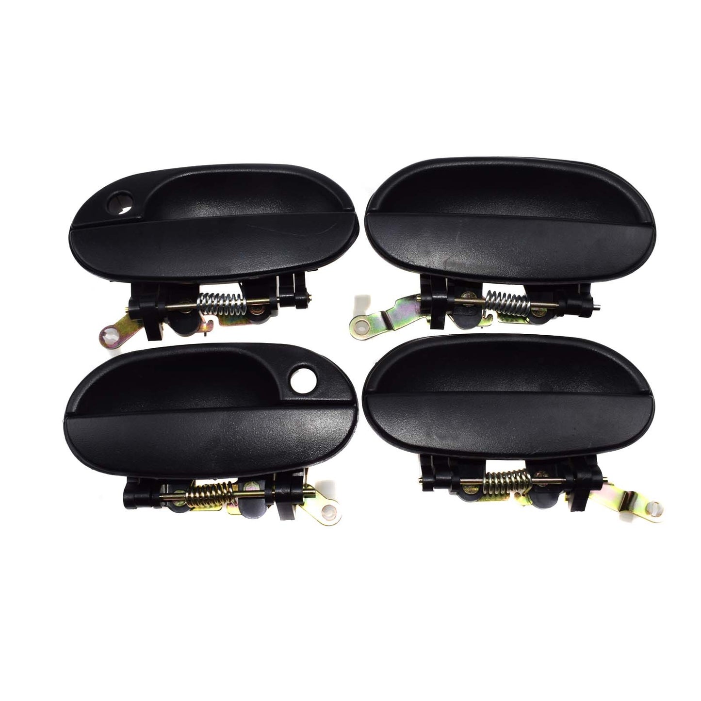 Door Handle Outside Fits 1995 - 1999 for Hyundai Accent Front and Rear Left 1 Piece Set of 4 - v