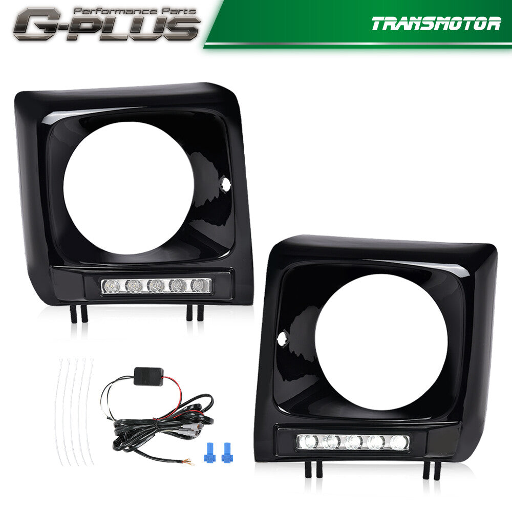 Black and white water G500 LED DRL- v
