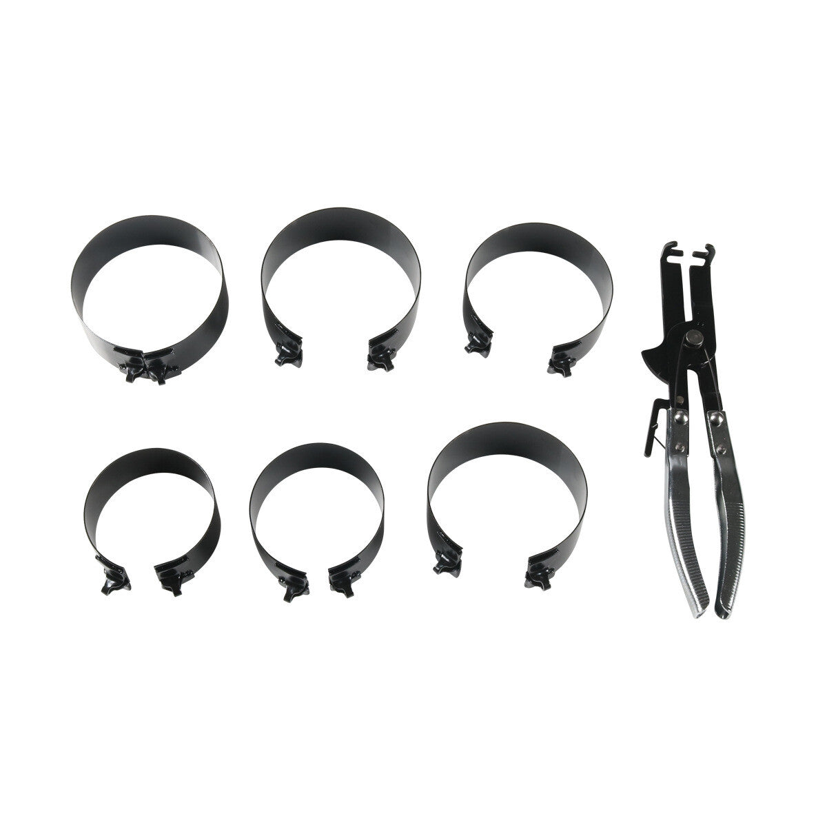 Automatic Adjustable Piston Ring Compressor Kit Piston Ring Clamp Compressor Tools - n