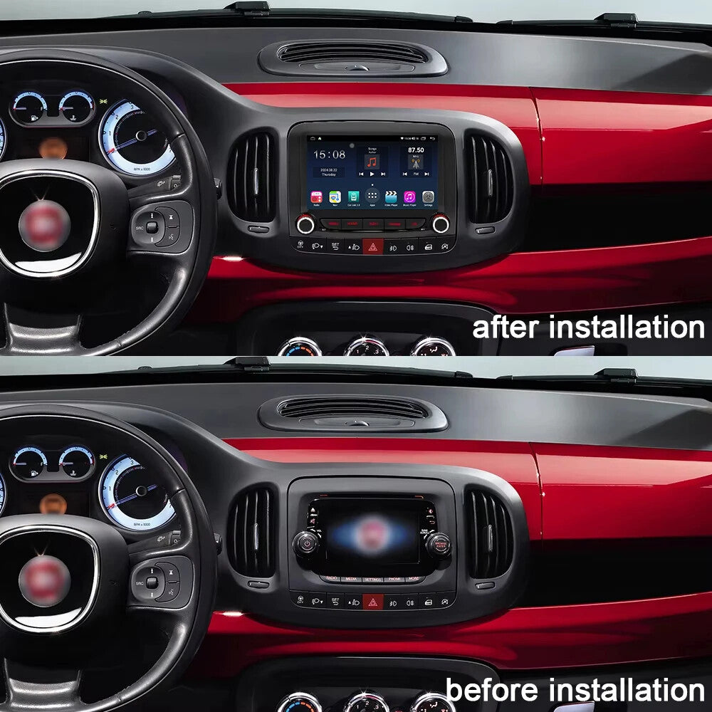 for Fiat 500L 2013-2019 Android CarPlay Car Radio Multimedia GPS Stereo Player