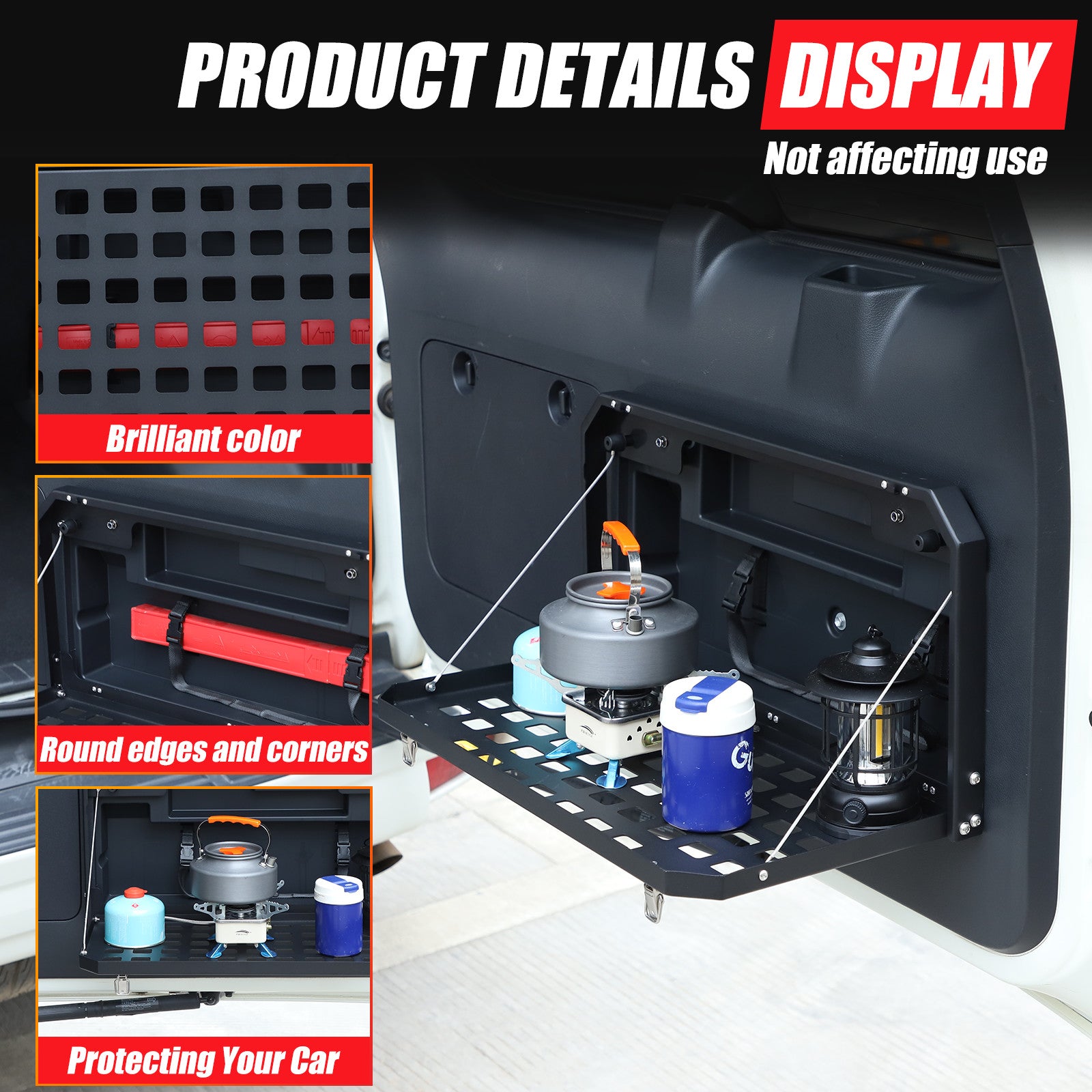 Tailgate table and storage rack suitable for Land Cruiser Prado FJ150 (2010-2022) n