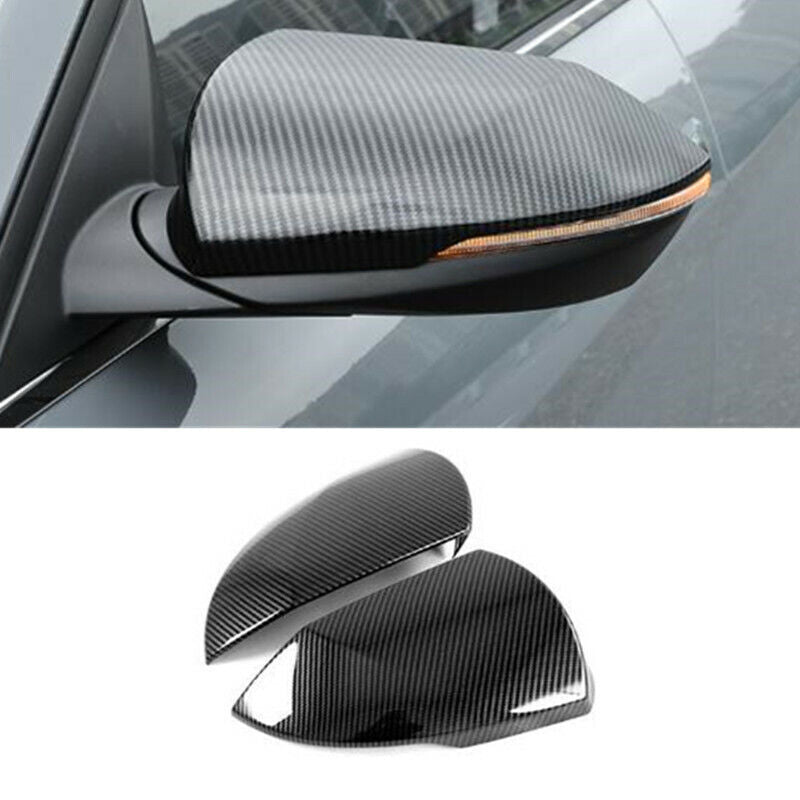 Carbon Fiber 2X Side Rearview Mirror Cover Trim for Hyundai for Elantra 2021 2022