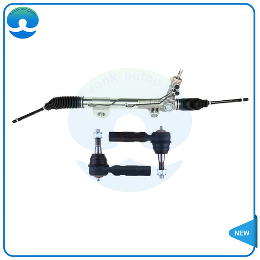 Steering Rack and Pinion Assembly  2 Front Outer Tie Rod for Dodge for Ram 1500 4WD
