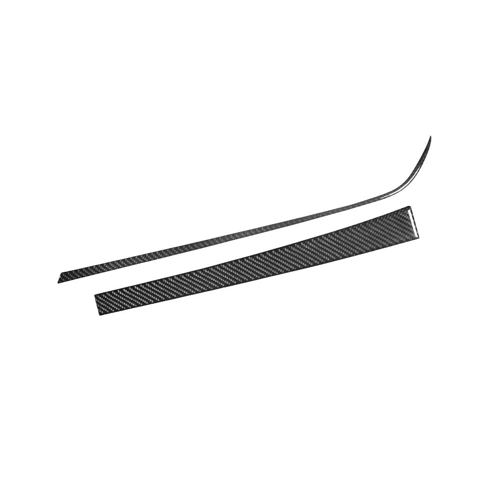 2X Dashboard Lower Trim Strip Cover Carbon Fiber for Chevrolet Camaro 2016-2018