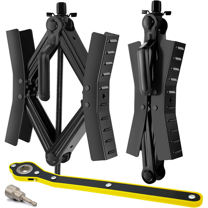 Camper RV Wheel Chock Stabilizer Heavy Duty Tire Locking X Shape Whee Chock-Pair
