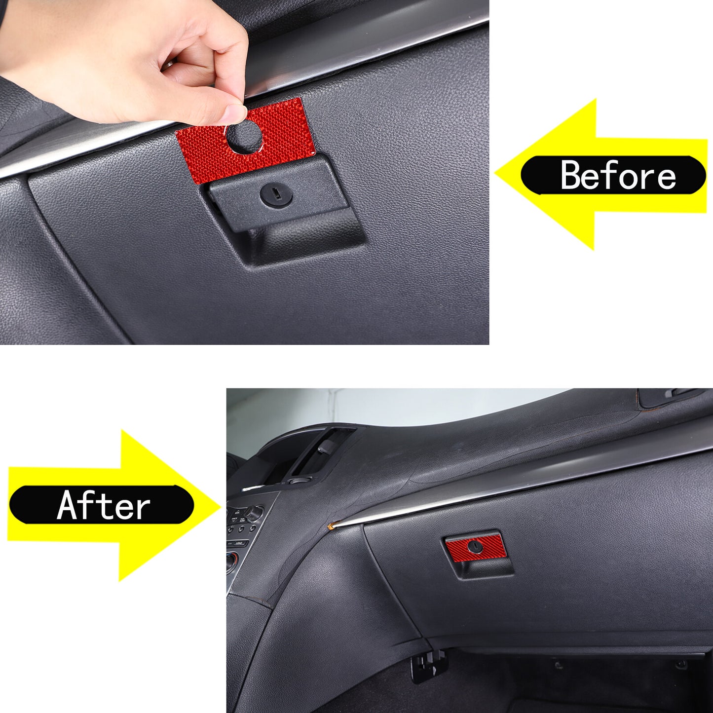 Carbon Fiber Seatback USB Panel Cover Trim for Land Rover for Defender 2020 - 2024- v