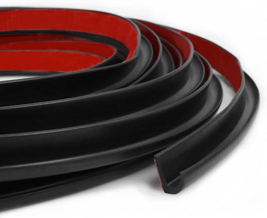 RV J Shape 1/2 inch Rain Gutter Drip Track Decorative Weather Strip Self-Adhesive - n