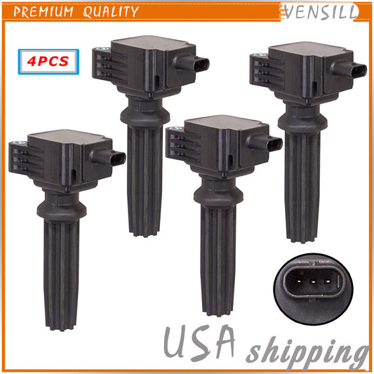Set of 4 Ignition Coils for Ford Explorer Edge Escape Focus Taurus for Mustang UF670