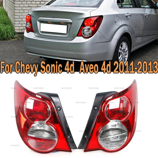 1. Dual taillights for Chevrolet Sonic 4D Aveo 4D (for Chevrolet 2011-2013).