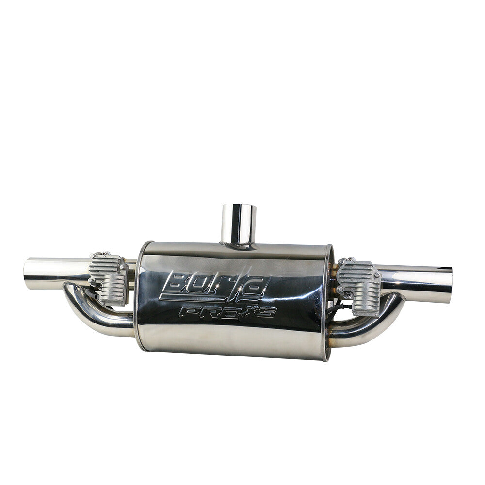 2.5 Tip Single Exhaust Muffler Pipe Valve With Electric valve