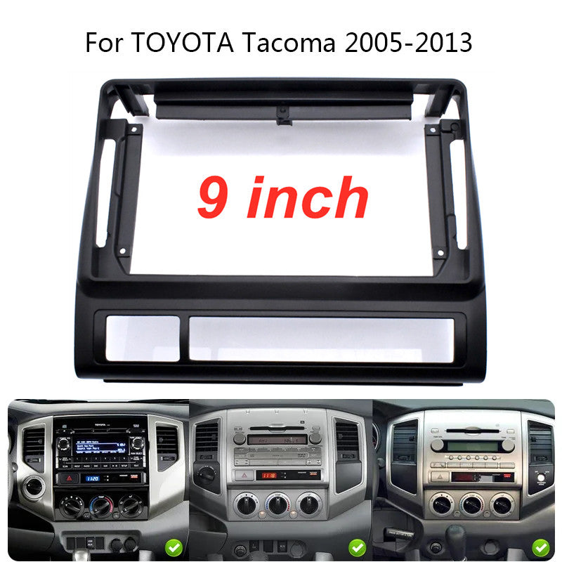 2DIN 9-inch for 05-13 Tacoma dashboard stereo radio Fascia panel frame trim - n