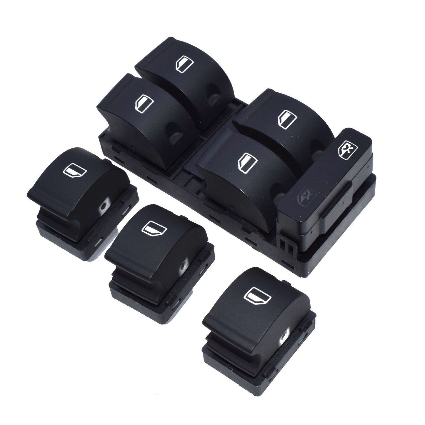 Set of 4 Master Passenger Power Window Switch Panel for for Audi A4 2002 - 2008 New - v