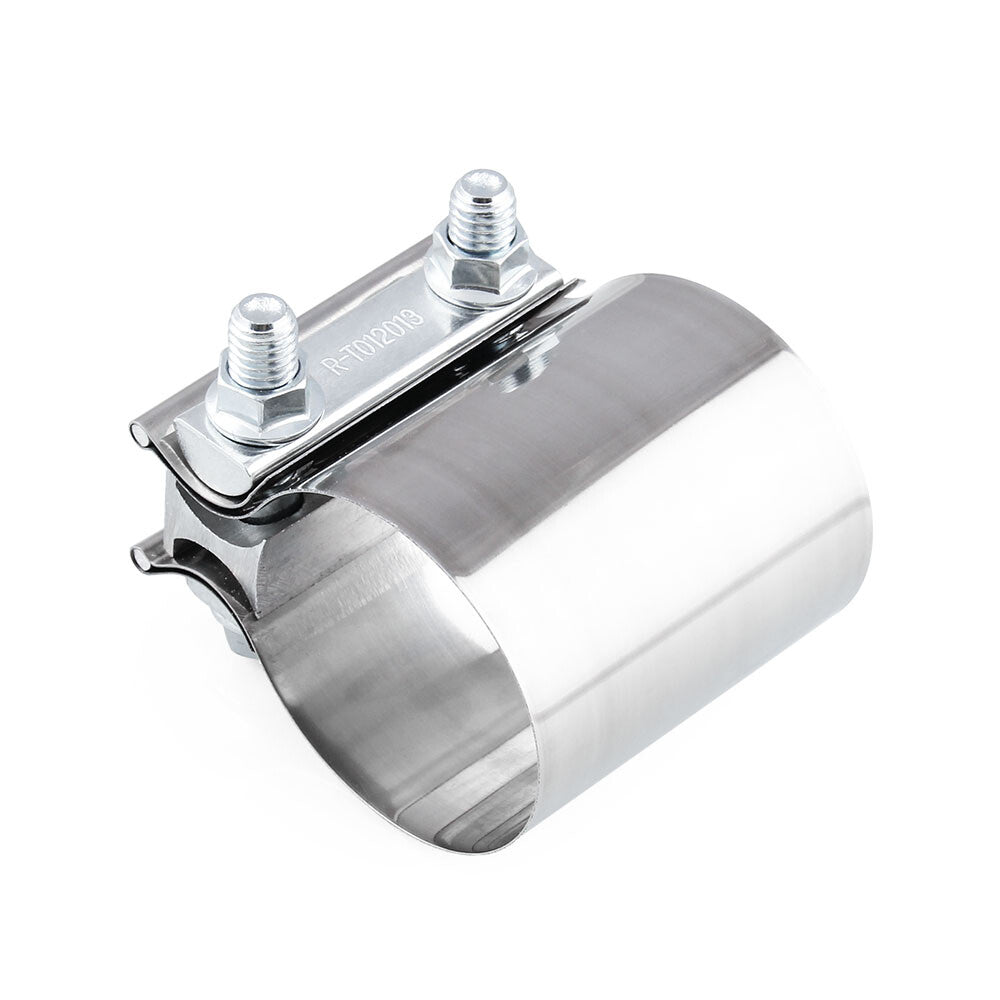 2.5 63mm Stainless Butt Joint Band Exhaust Clamp Sleeve Coupler Q