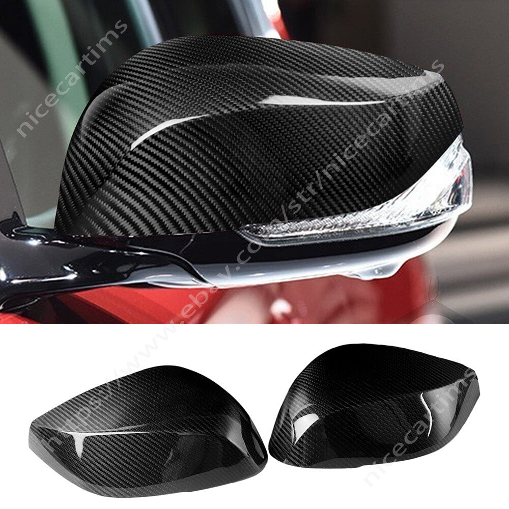 Real Carbon Fiber Side Rearview Mirror Caps Cover for Infiniti Q50 Q70 Q60 2014+