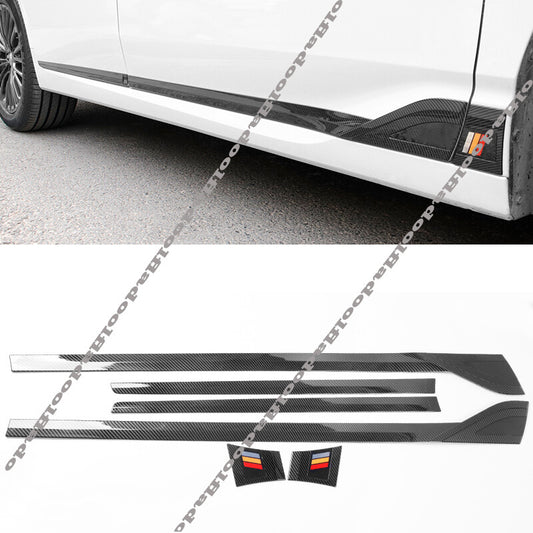for Toyota for Avalon 2019-2022 Carbon fiber Body Side Door Molding Cover Trim Decor