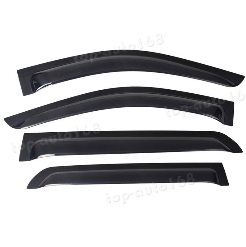 for Ford F-150 2021-2024 Smoke Window Wind Visors Rain Sun Guard Vent Deflectors