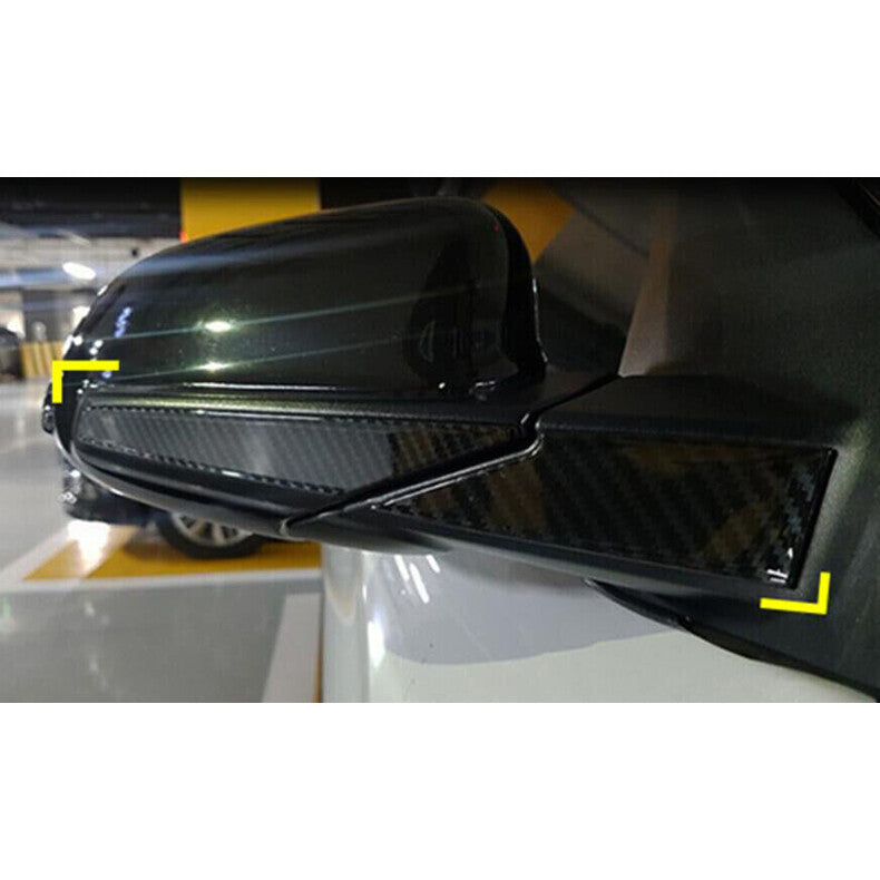for Hyundai Kona 2018-2022 Carbon Fiber Car Rear View Mirror Strip Cover Trim 4x