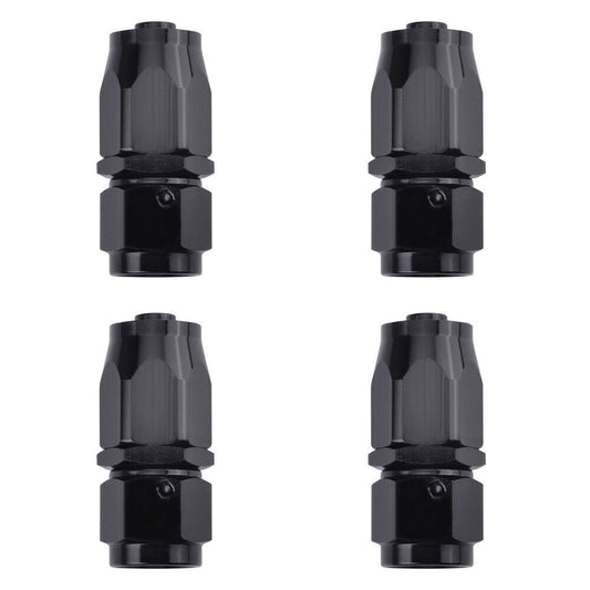 4-Pack 10AN Straight Rotary Hose Fittings for Oil/Fuel Hose Lines