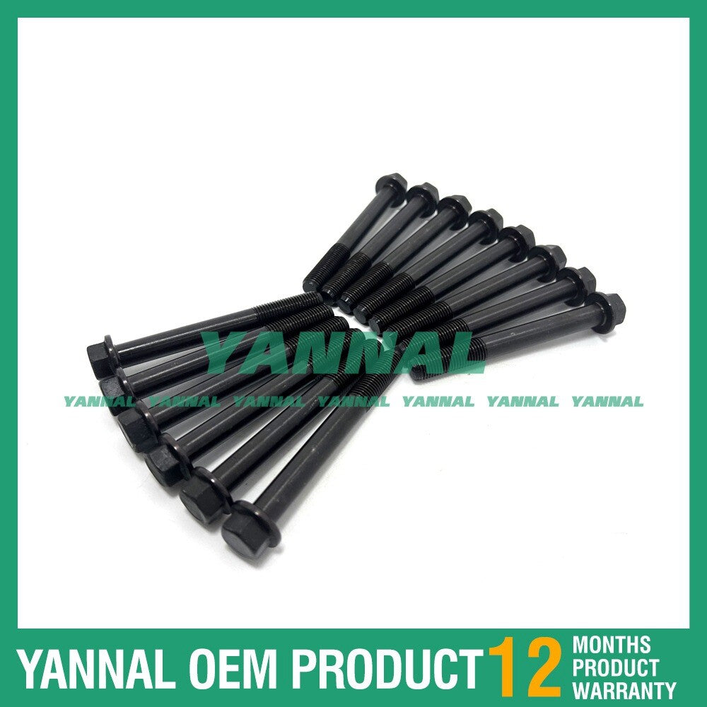 14-piece D750 cylinder head bolt set for Kubota XB-1 750 B7100HST B7100 tractors