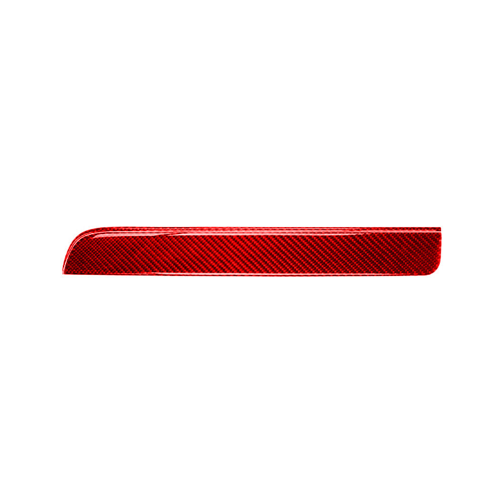 Red Carbon Fiber Below Speedometer Strip Cover Trim For Fiesta 2011-2015 v