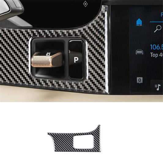 Red Carbon Fiber Armrest Storage Box Cover Trim for Alfa Romeo Giulia 2017-2019 v