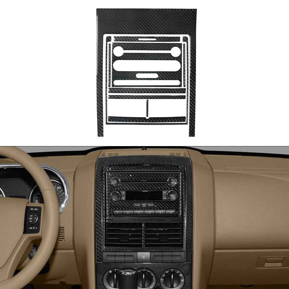 9x for Jaguar XF 2009-2011 Interior Steering Wheel Decor Trim Cover Carbon Fiber v