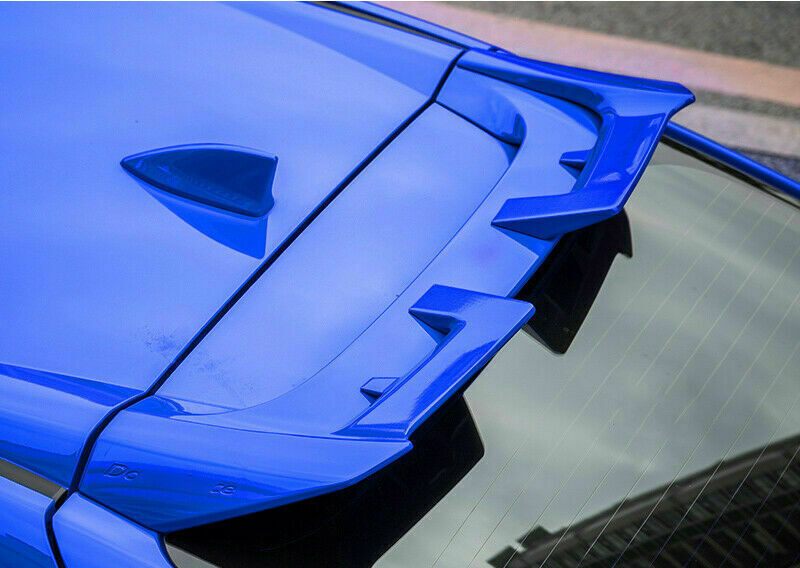 Blue Rear Roof Spoiler Tail Wing Bar ABS for Honda for Civic FK8 Hatchback 2017-2021