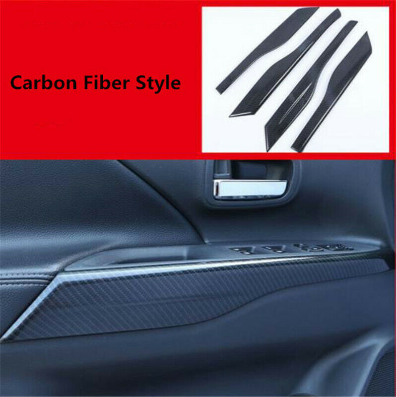 For Rogue 2021-2024 Carbon Fiber Color Car Outside Door Handle Cover Trim v