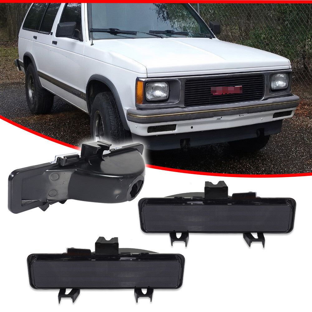 Suitable for 82-94 Jimmy Blazer Sonoma S10 S15 smoke turn signal parking bumper light set- v