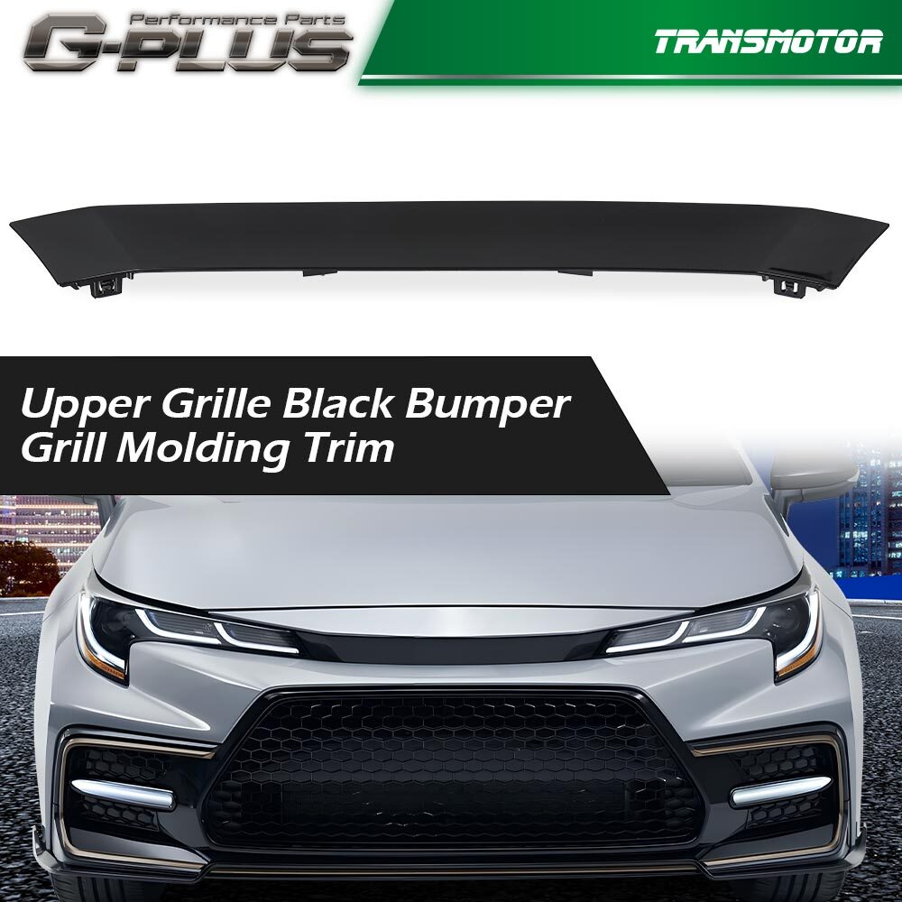 Fits for 20-22 for Corolla SE XSE Glossy Black Front Bumper Upper Grille - v