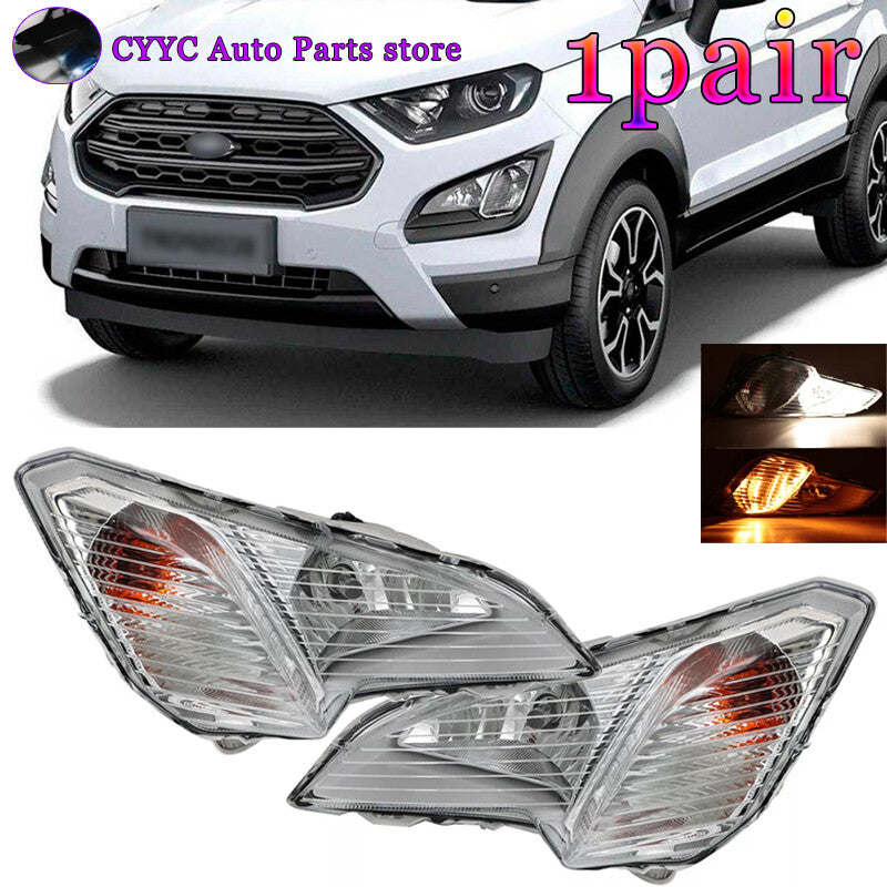 1 Pair For 2018-2022 for Ford EcoSport Bumper Fog Lights Parking Signal Lamps