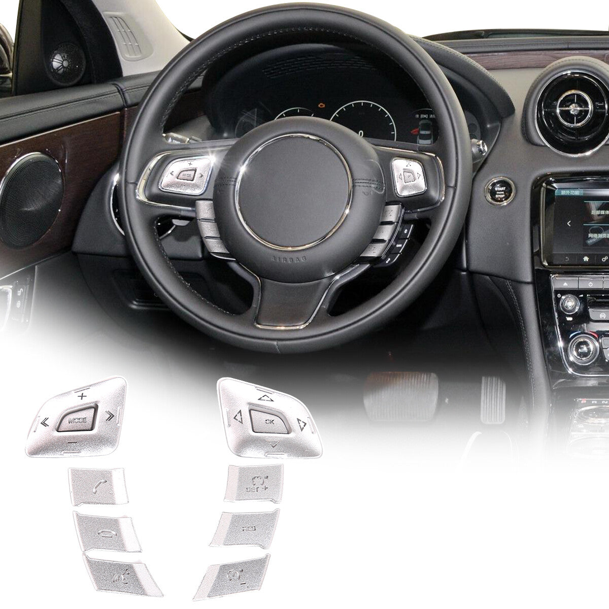 Black front door storage box handle armrest container decoration suitable for Audi Q4 e-tron- v
