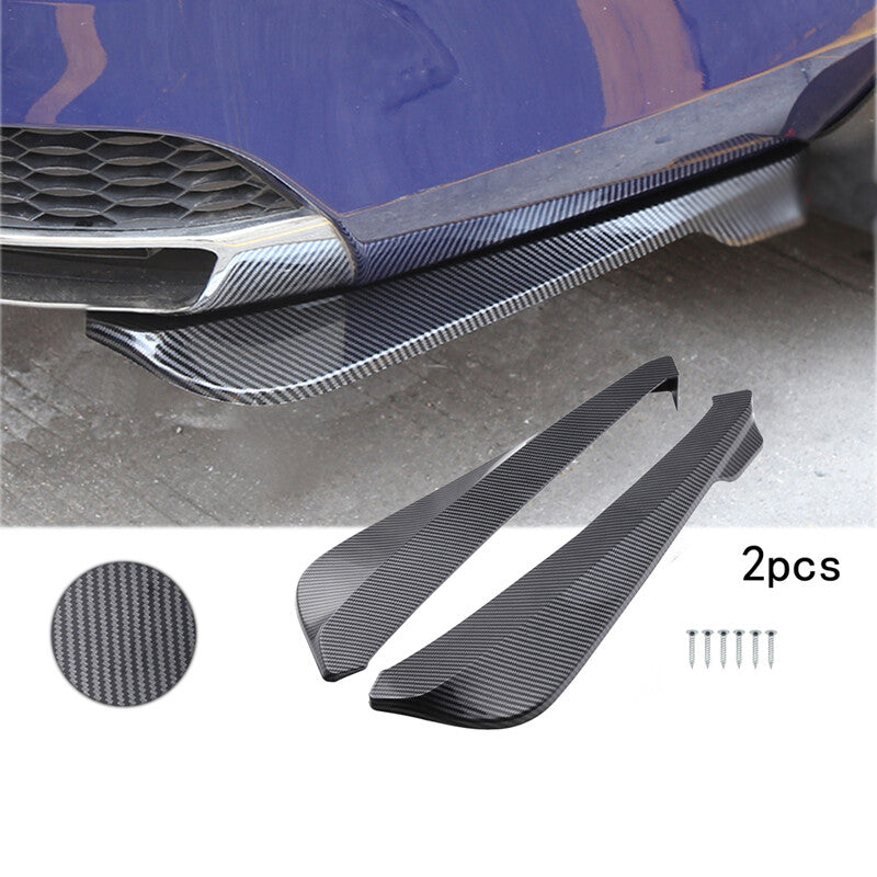 2pcs Carbon Fiber Universal Color Car Anti-collision Spear Rear Lipstick Packaging Angle Shovel n
