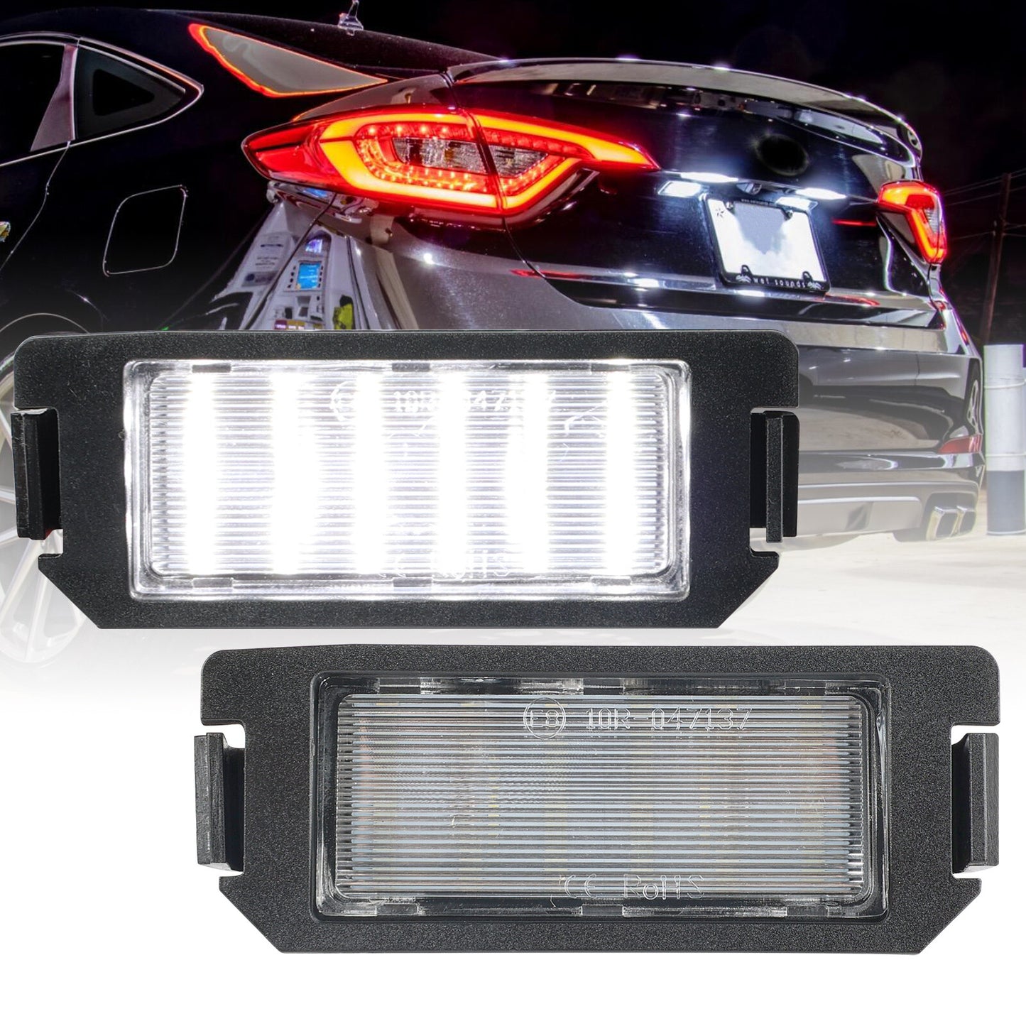 2* 18-SMD LED license plate lighting for Kia Rio III UB Picanto TA Soul AM II PS Q