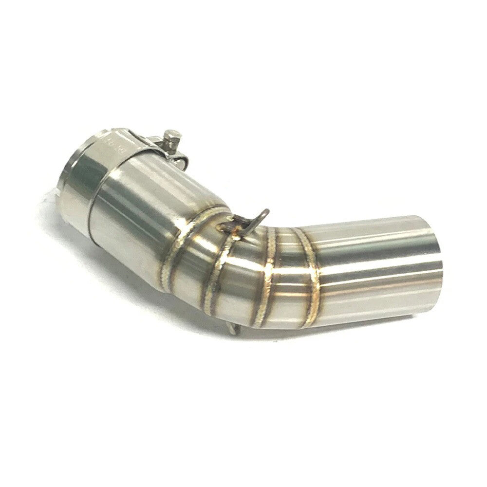Moto Slip on Exhaust Pipe 51MM Middle Link Pipe for SUZUKI V-STROM 1050 DL1050 2020+