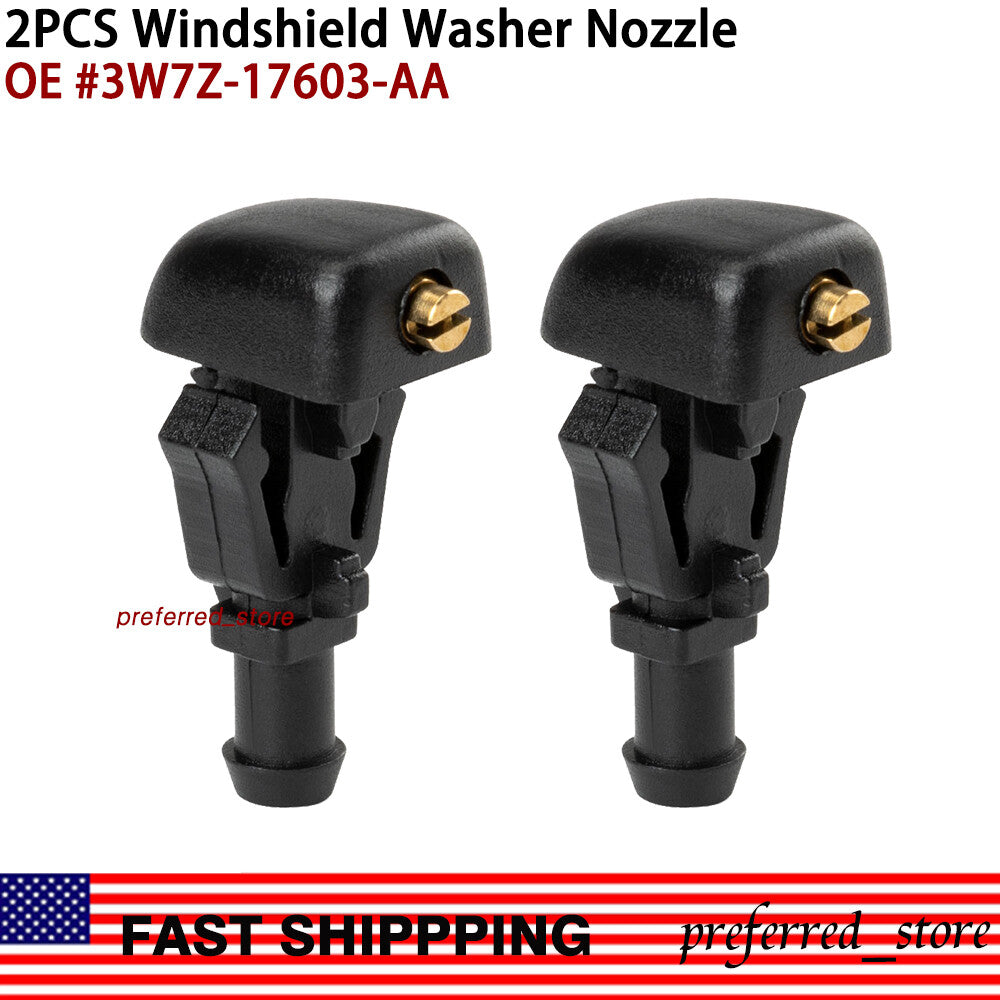 Windshield washer nozzles are compatible with 2003-2011 Crown Victoria and 2008-2009 Taurus X- v