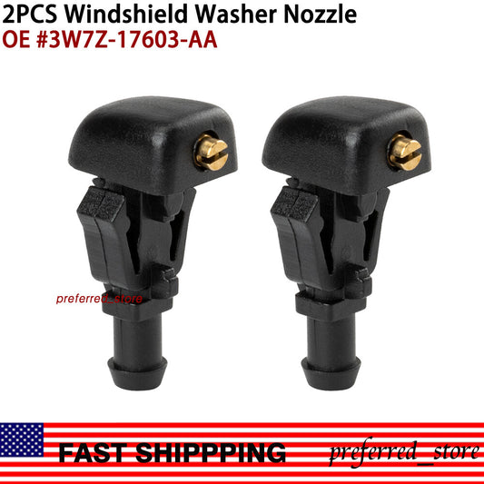 Windshield washer nozzles are compatible with 2003-2011 Crown Victoria and 2008-2009 Taurus X- v