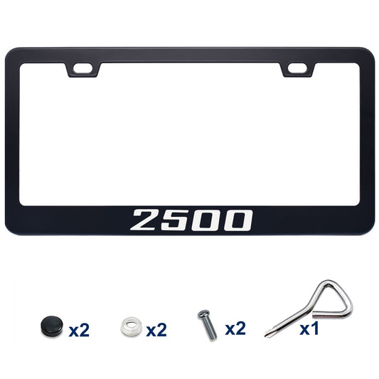 Metal Black License Plate Frame Tag Cover for Dodge for Ram 2500 Cab Accessories